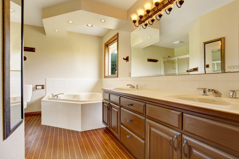 Bathroom with Modern Lighting
